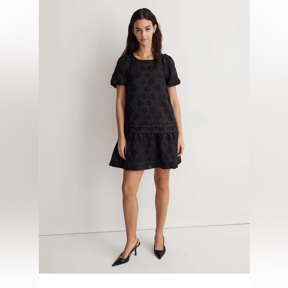 Madewell black mini dress - M